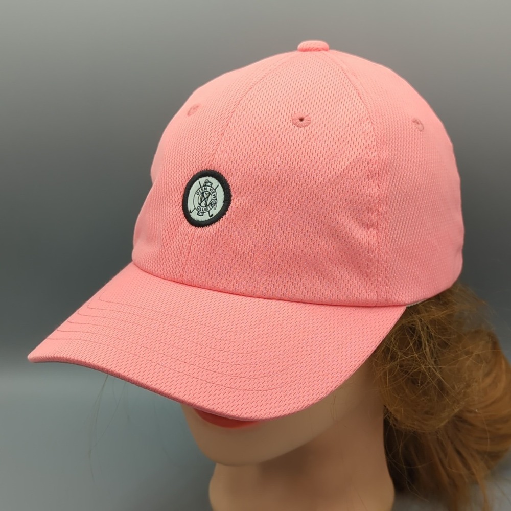 Glen View Club Golf Hat Imperial HT Adjustable Strap Back Cap Pink One Size